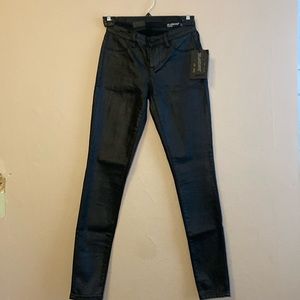 BlankNYC black leather skinny pants, size 24